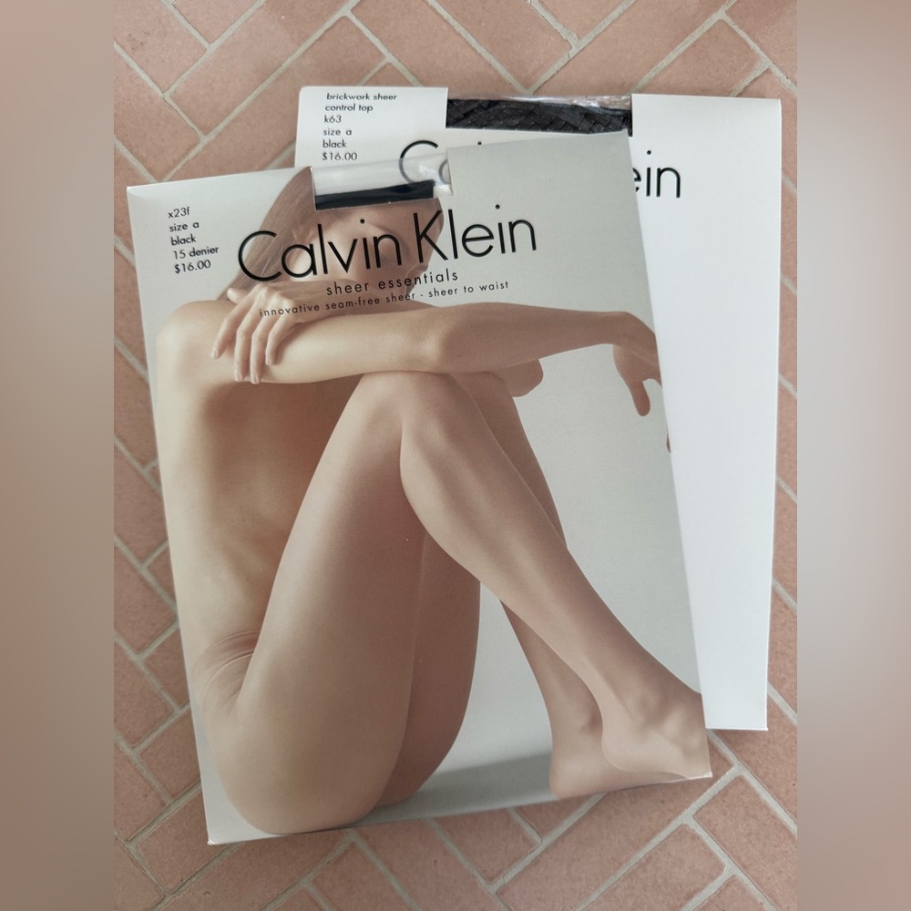 Calvin Klein Sheer Hosiery Pantyhose (2pk) - Size A